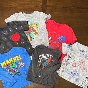 Marvel and Spider-Man Graphic T-Shirts 3T/4T